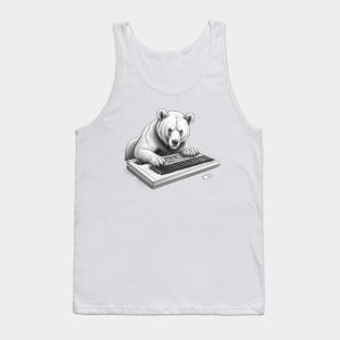 Elsinore berr keyboard white Tank Top